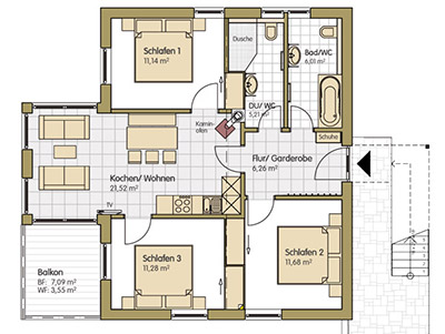 Grundriss Wohnung Languedoc